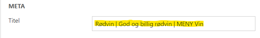Titeltag i CMS og shopsystemt
